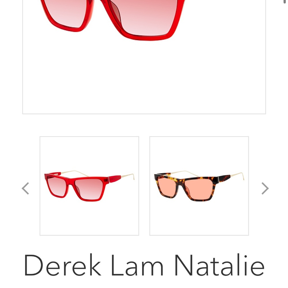 Derek Lam Red Sunglasses